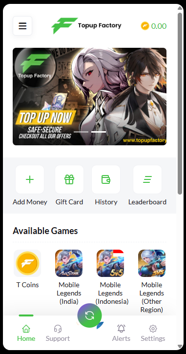 TopupFactory App